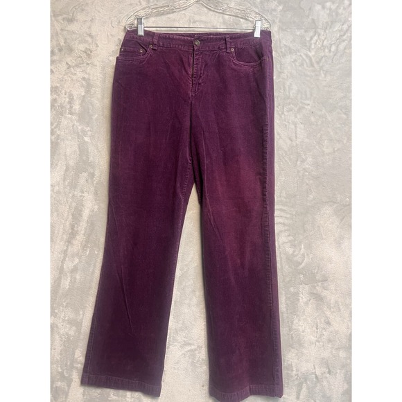 Christopher & Banks‎ Purple Corduroy Jeans Size 10 - Picture 1 of 8